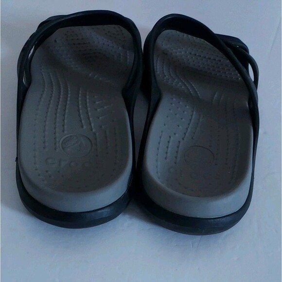 Crocs Meleen Slip On Slide Sandals Black Women's 10 Outdoor Comfort Beach - Picture 3 of 5